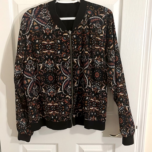 Merona Reversible Bomber Jacket. Size Large. - Picture 2 of 9
